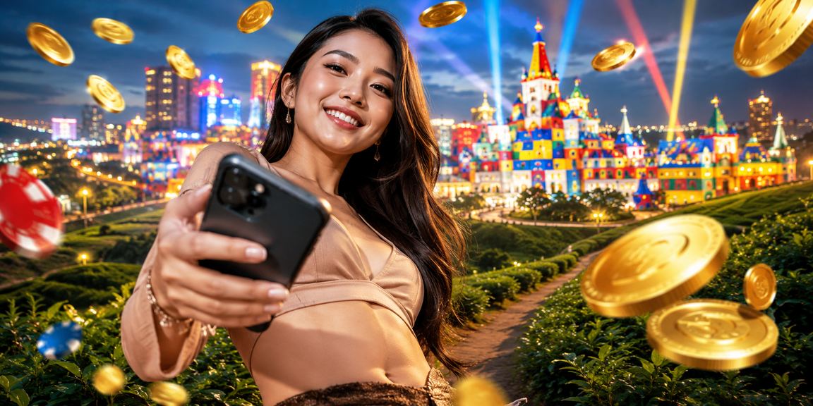 Pengguna Malaysia mengakses promosi kasino dalam talian melalui telefon pintar bergaya Melayu